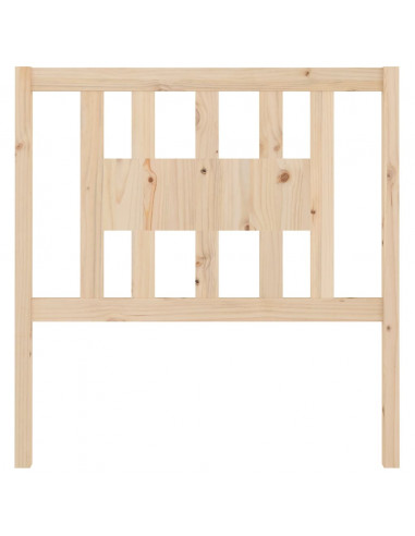 Testiera per Letto 106x4x100 cm in Legno Massello di Pino