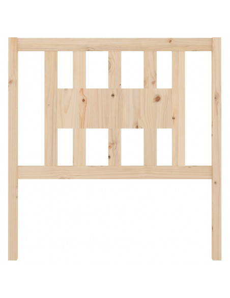 Testiera per Letto 106x4x100 cm in Legno Massello di Pino