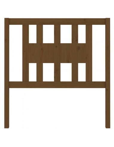 Testiera per Letto Miele 106x4x100 cm in Legno Massello di Pino