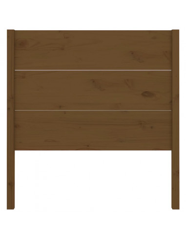 Testiera per Letto Miele 81x4x100 cm in Legno Massello di Pino