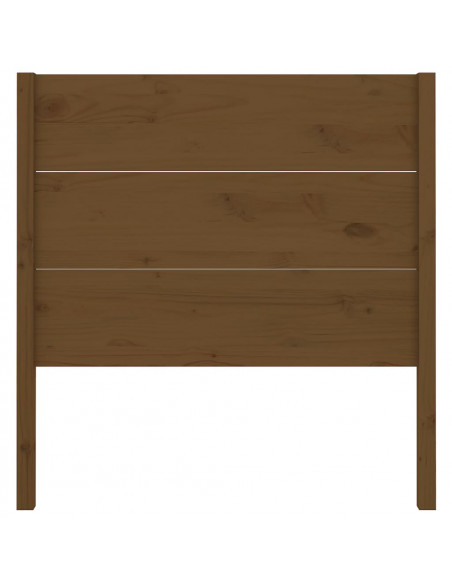 Testiera Miele 96x4x100 cm in Legno Massello di Pino