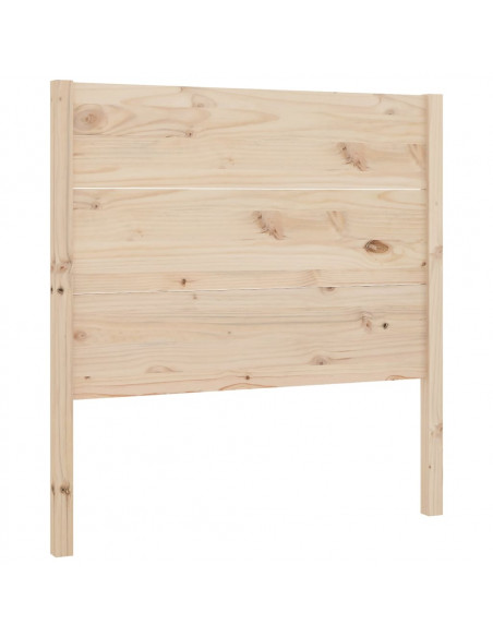 Testiera per Letto 106x4x100 cm in Legno Massello di Pino
