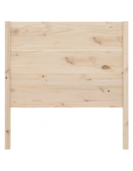 Testiera per Letto 106x4x100 cm in Legno Massello di Pino