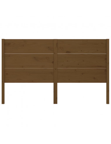 Testiera per Letto Miele 126x4x100 cm in Legno di Pino