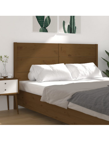 Testiera per Letto Miele 126x4x100 cm in Legno di Pino