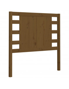 Testiera per Letto Miele 106x4x100 cm in Legno Massello di Pino 2