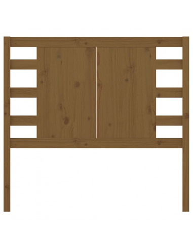 Testiera per Letto Miele 106x4x100 cm in Legno Massello di Pino