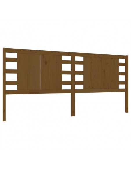 Testiera per Letto Marrone Miele 126x4x100 cm in Legno di Pino