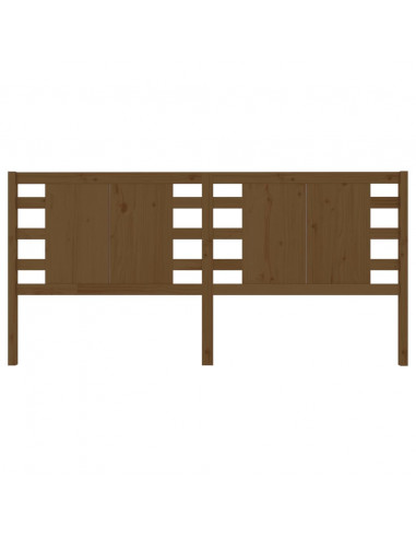 Testiera per Letto Marrone Miele 126x4x100 cm in Legno di Pino