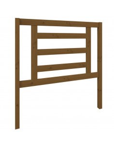 Testiera per Letto Miele 96x4x100 cm in Legno Massello di Pino 2