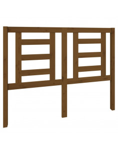 Testiera per Letto Miele 126x4x100 cm in Legno Massello di Pino 2