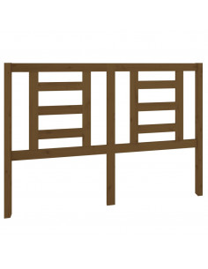 Testiera per Letto Miele 141x4x100 cm in Legno Massello di Pino 2