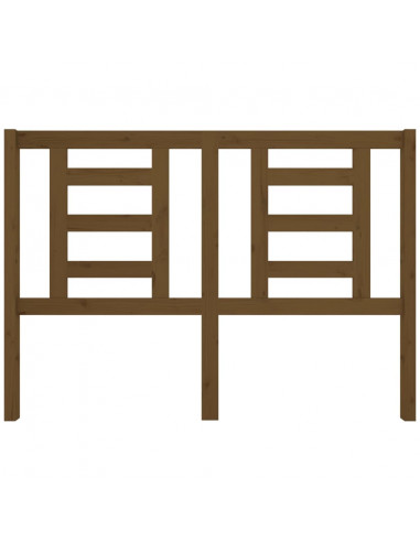 Testiera per Letto Miele 141x4x100 cm in Legno Massello di Pino