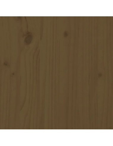 Testiera per Letto Miele 146x4x100 cm in Legno Massello di Pino