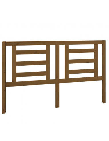 Testiera per Letto Miele 156x4x100 cm in Legno Massello di Pino