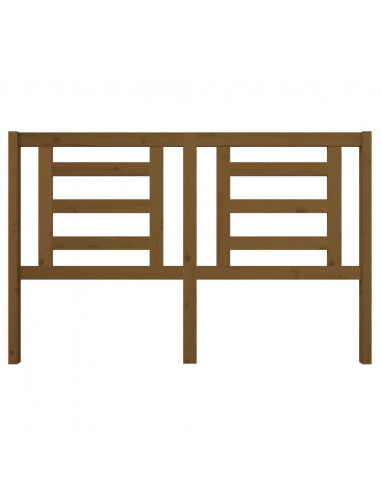 Testiera per Letto Miele 156x4x100 cm in Legno Massello di Pino