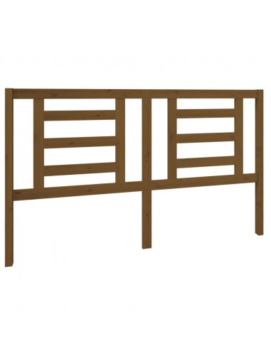 Testiera per Letto Miele 166x4x100 cm in Legno Massello di Pino