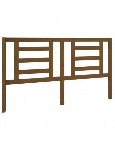 Testiera per Letto Miele 166x4x100 cm in Legno Massello di Pino