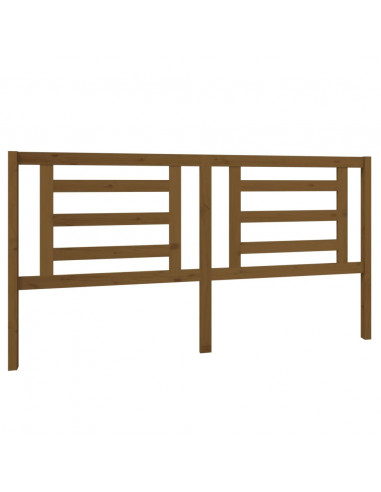 Testiera per Letto Miele 186x4x100 cm in Legno Massello di Pino