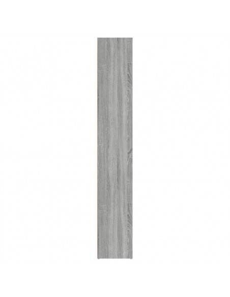 Libreria Grigio Sonoma 40x30x189 cm in Legno Multistrato