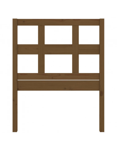 Testiera per Letto Miele 105,5x4x100 cm Legno Massello di Pino