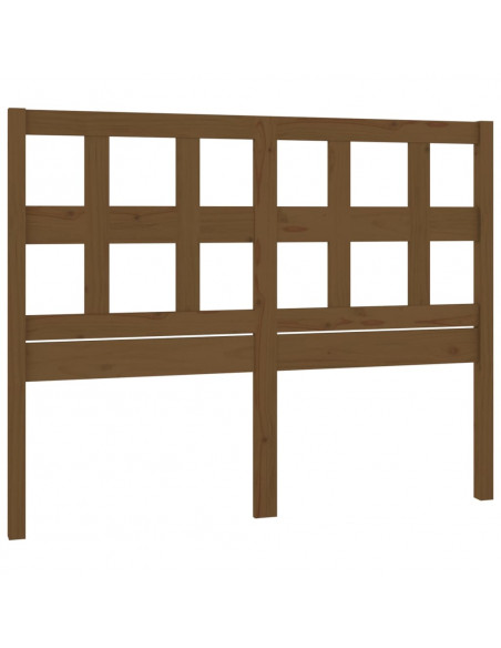 Testiera per Letto Miele 185,5x4x100 cm Legno Massello di Pino