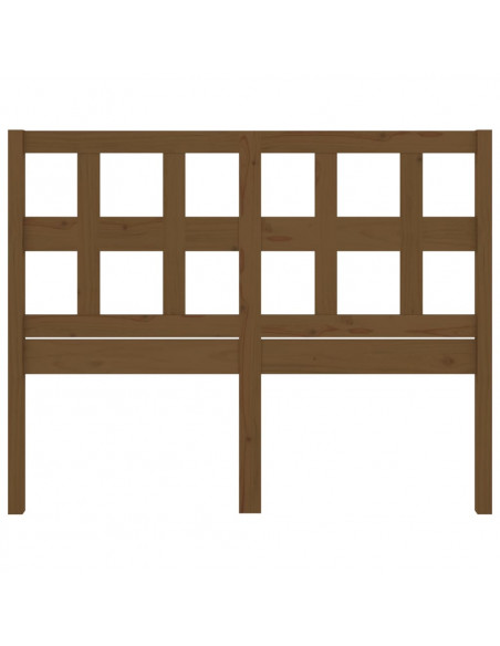 Testiera per Letto Miele 185,5x4x100 cm Legno Massello di Pino
