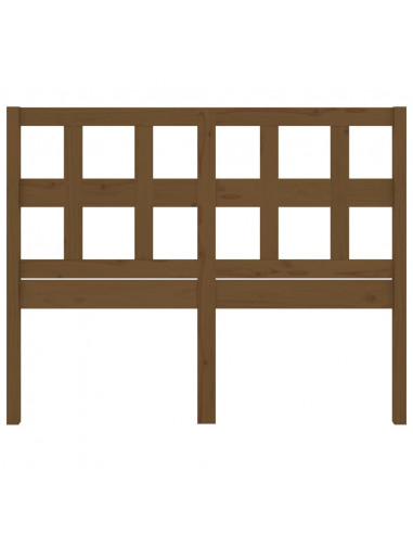 Testiera Letto Miele 205,5x4x100 cm in Legno Massello di Pino