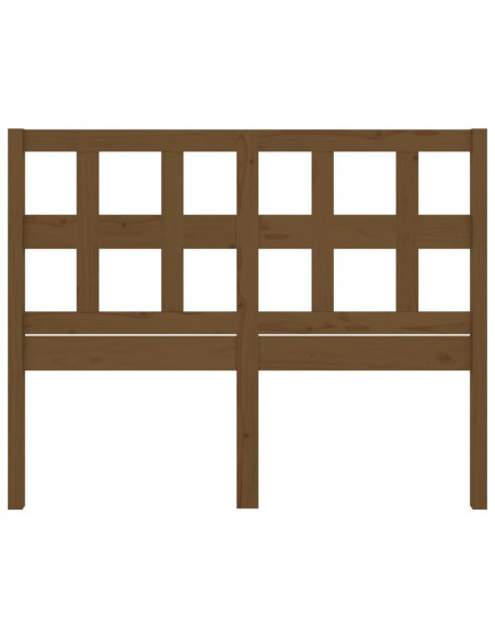 Testiera Letto Miele 205,5x4x100 cm in Legno Massello di Pino