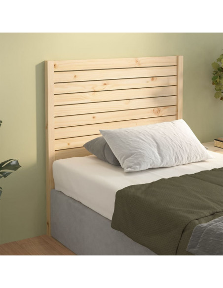 Testiera per Letto 96x4x100 cm in Legno Massello di Pino