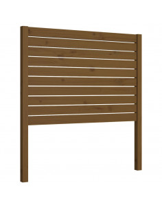 Testiera per Letto Miele 106x4x100 cm in Legno Massello di Pino 2