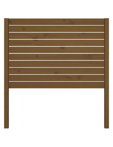 Testiera per Letto Miele 106x4x100 cm in Legno Massello di Pino