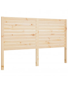 Testiera per Letto 126x4x100 cm in Legno Massello di Pino 2