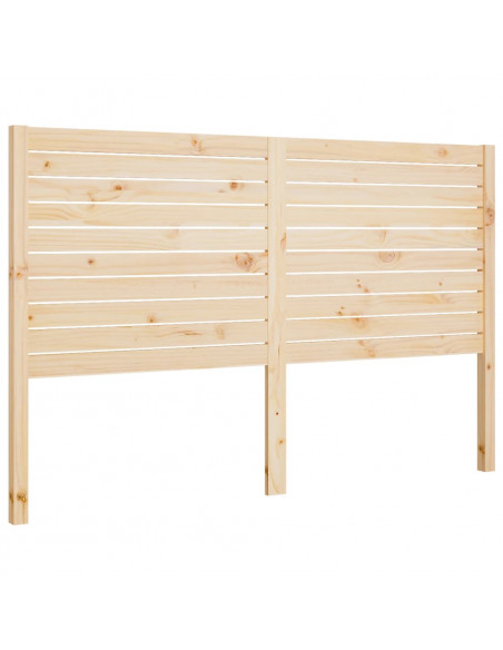Testiera per Letto 126x4x100 cm in Legno Massello di Pino