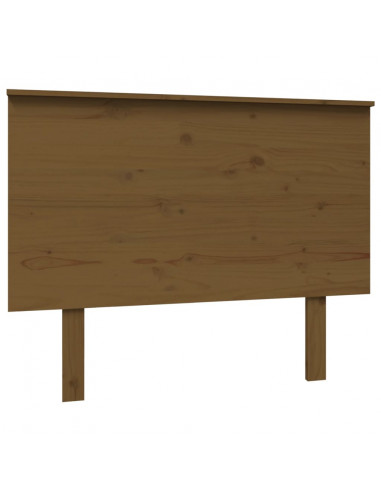 Testiera per Letto Miele 104x6x82,5cm in Legno Massello di Pino