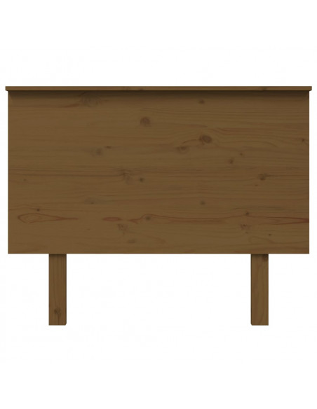Testiera per Letto Miele 104x6x82,5cm in Legno Massello di Pino