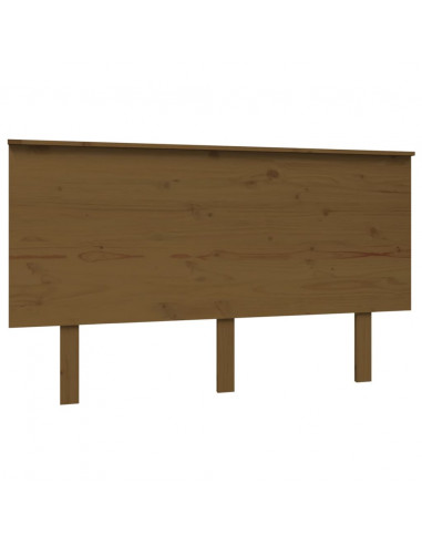 Testiera per Letto Miele 139x6x82,5cm in Legno Massello di Pino