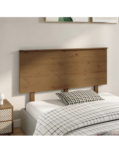 Testiera per Letto Miele 139x6x82,5cm in Legno Massello di Pino