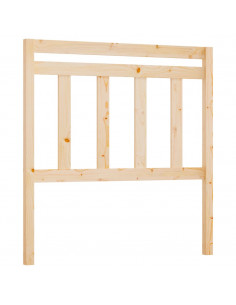 Testiera per Letto 106x4x100 cm in Legno Massello di Pino 2