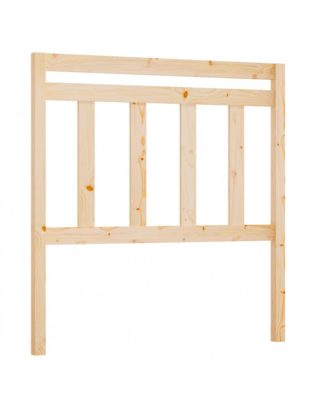 Testiera per Letto 106x4x100 cm in Legno Massello di Pino