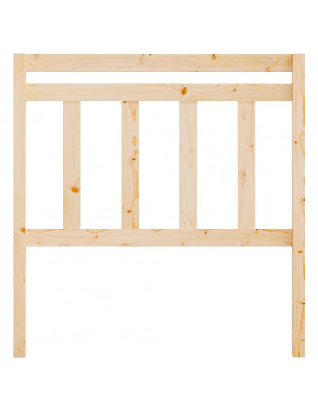 Testiera per Letto 106x4x100 cm in Legno Massello di Pino