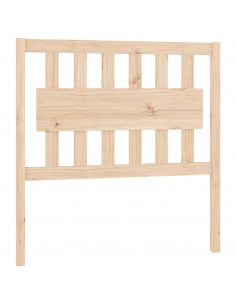 Testiera per Letto 95,5x4x100 cm in Legno Massello di Pino 2