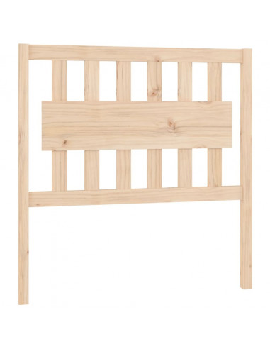 Testiera per Letto 95,5x4x100 cm in Legno Massello di Pino