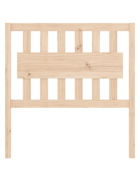Testiera per Letto 95,5x4x100 cm in Legno Massello di Pino