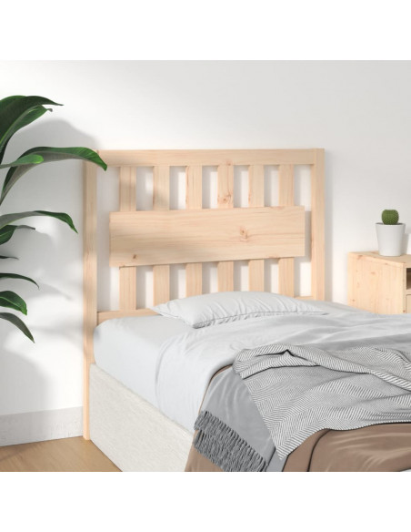 Testiera per Letto 95,5x4x100 cm in Legno Massello di Pino