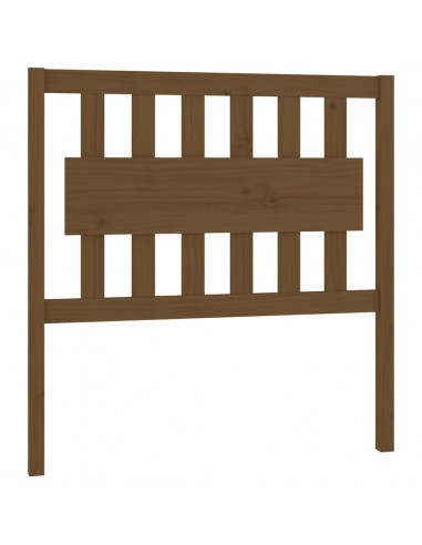 Testiera per Letto Miele 95,5x4x100cm in Legno Massello di Pino