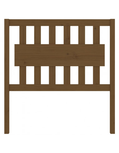 Testiera per Letto Miele 95,5x4x100cm in Legno Massello di Pino