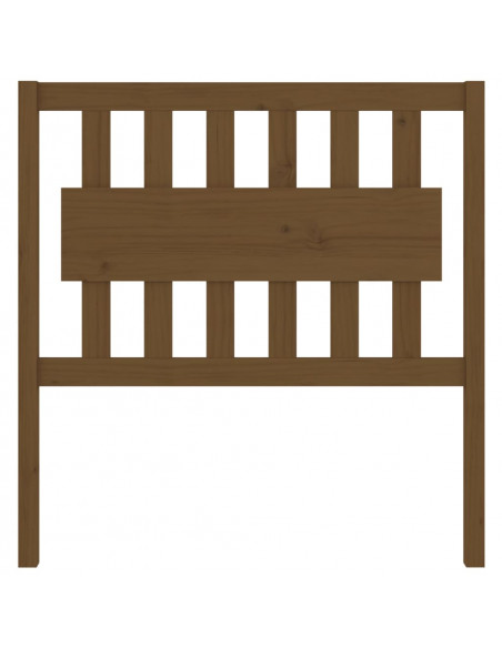 Testiera per Letto Miele 95,5x4x100cm in Legno Massello di Pino