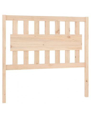 Testiera per Letto 105,5x4x100 cm in Legno Massello di Pino