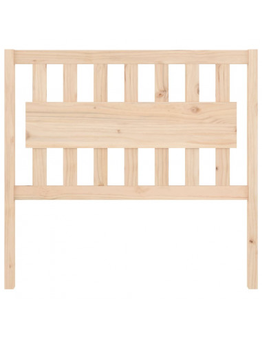 Testiera per Letto 105,5x4x100 cm in Legno Massello di Pino